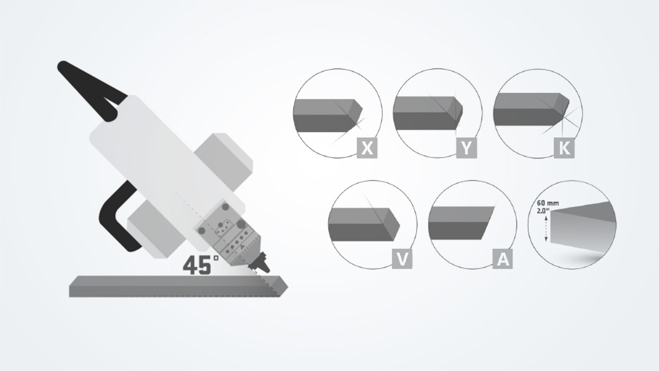 COMING SOON: 3D cutting head for bevel cuts up to 45°